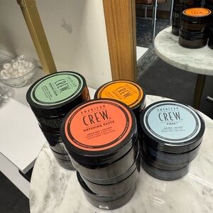 Crew-matte clay, fiber, forming cream, defining paste